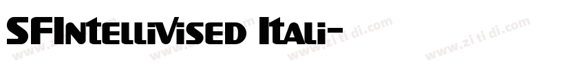 SFIntellivised Itali字体转换